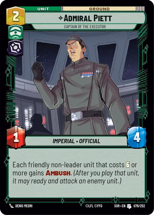 Admiral Piett - Captain of the Executor
