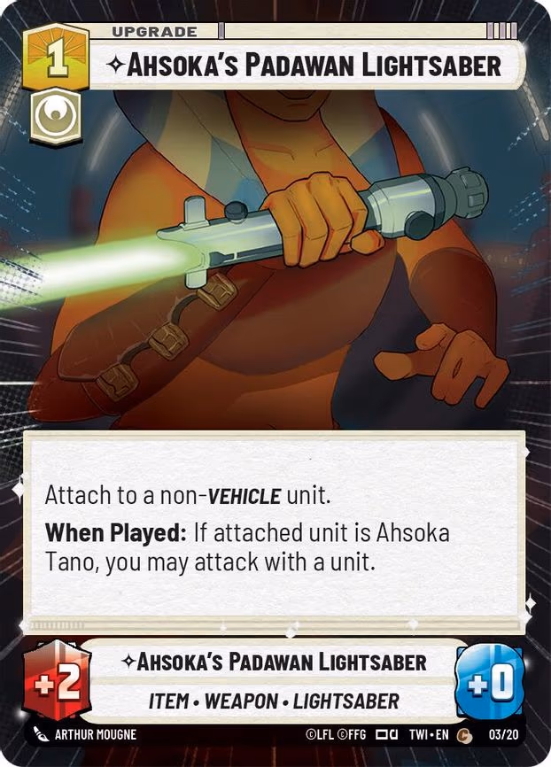 Ahsoka's Padawan Lightsaber