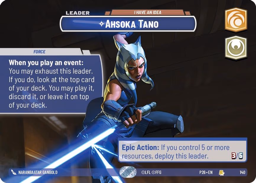 Ahsoka Tano - I Have an Idea (Prize Wall) - Rare (140)