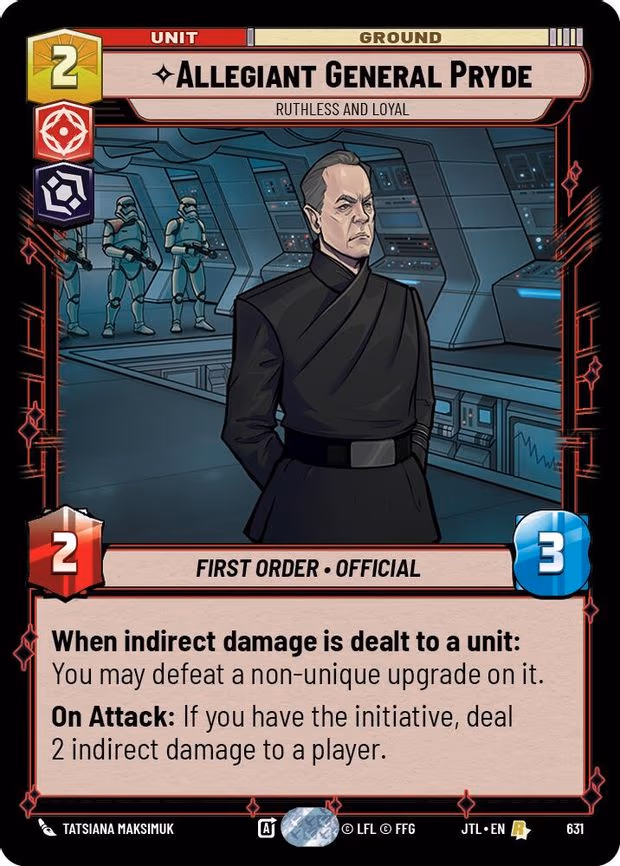 Allegiant General Pryde - Ruthless and Loyal - Rare (631)