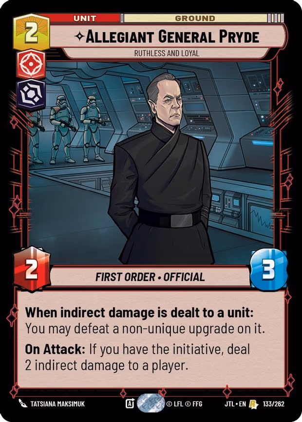 Allegiant General Pryde - Ruthless and Loyal - Rare (133/262)