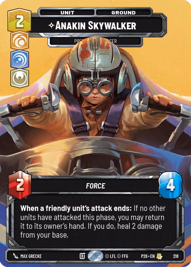 Anakin Skywalker - Prescient Podracer - Rare (218)