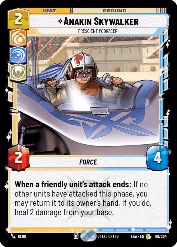 Anakin Skywalker - Prescient Podracer - Rare (88/264)
