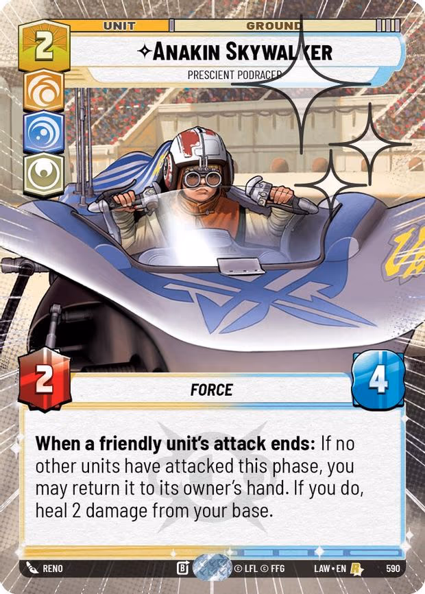 Anakin Skywalker - Prescient Podracer - Rare (590)
