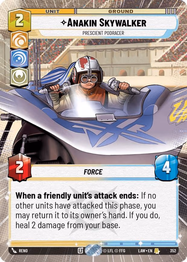 Anakin Skywalker - Prescient Podracer - Rare (352)