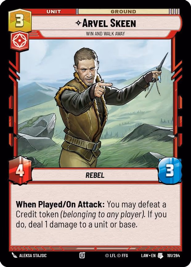 Arvel Skeen - Win and Walk Away - Uncommon (191/264)