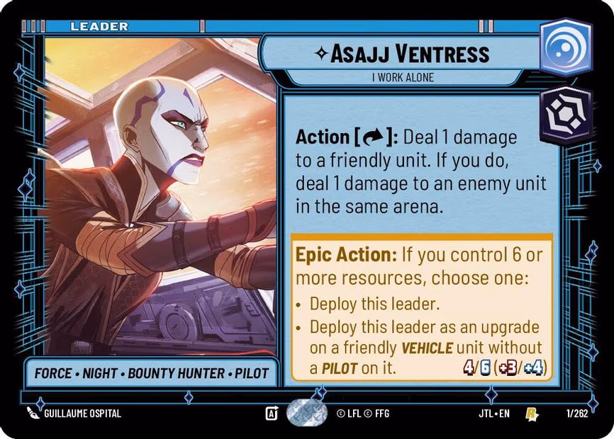 Asajj Ventress - I Work Alone - Rare (001/262)