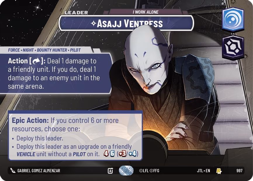 Asajj Ventress - I Work Alone - Rare (997)