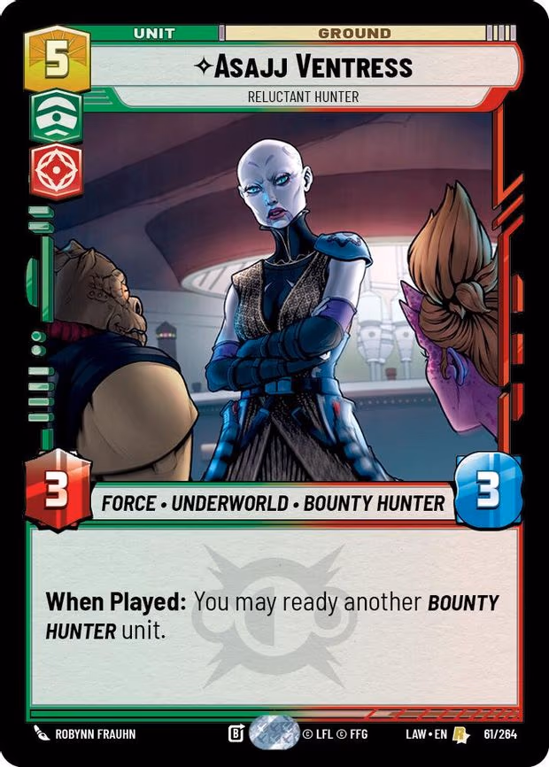 Asajj Ventress - Reluctant Hunter - Rare (61/264)