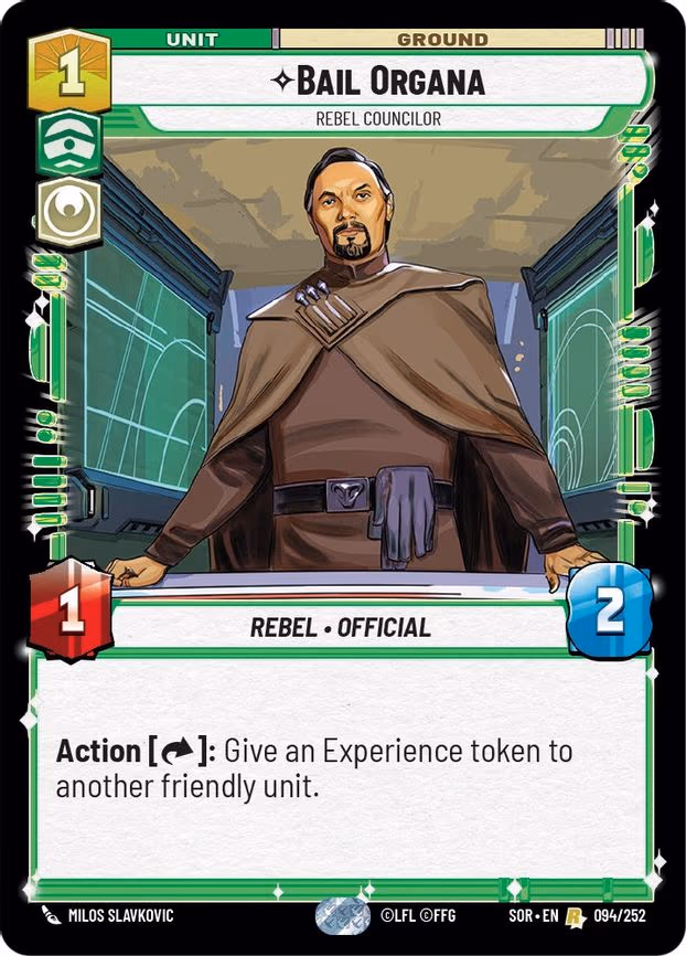 Bail Organa - Rebel Councilor - Rare (094/252)