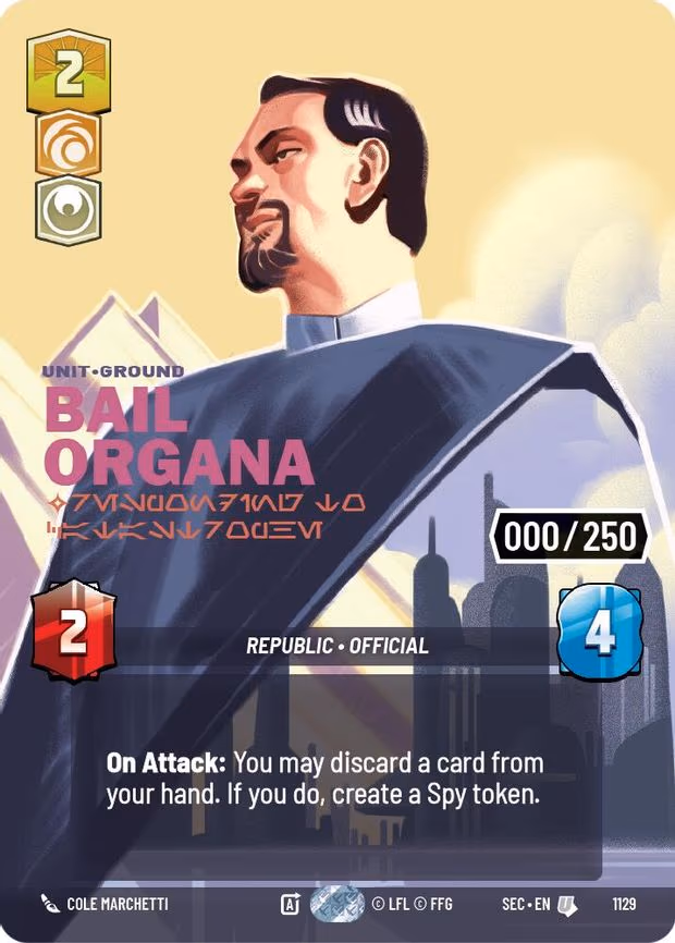 Bail Organa - Responding to Catastrophe (Serialized) - Uncommon (1129)
