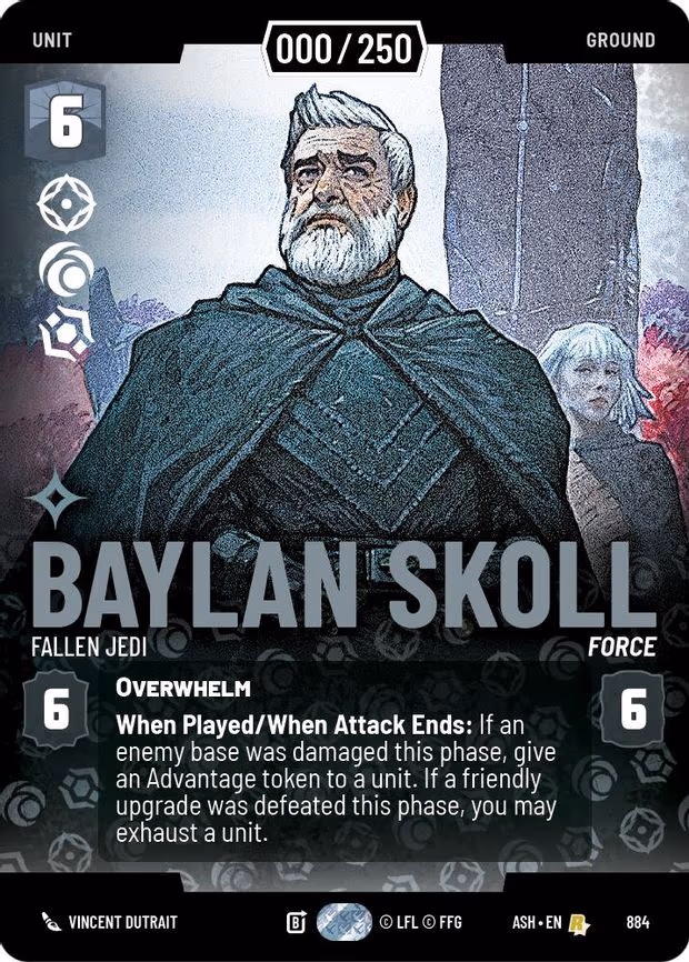 Baylan Skoll - Fallen Jedi (Serialized) - Rare (884)