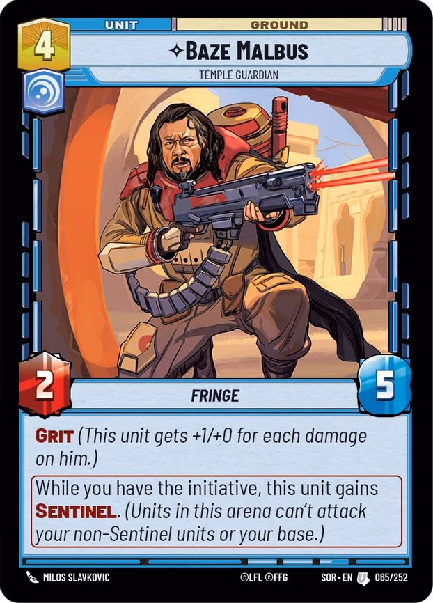 Baze Malbus - Temple Guardian - Uncommon (065/252)