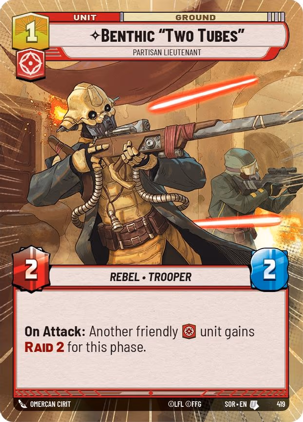 Benthic "Two Tubes" - Partisan Lieutenant - Uncommon (419)