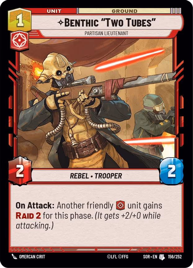 Benthic "Two Tubes" - Partisan Lieutenant - Uncommon (156/252)