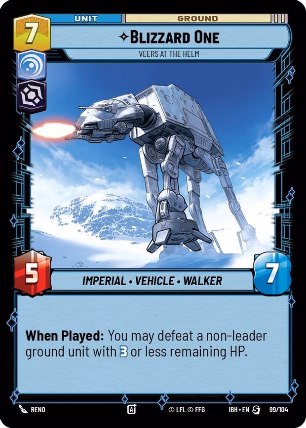 Blizzard One - Veers at the Helm