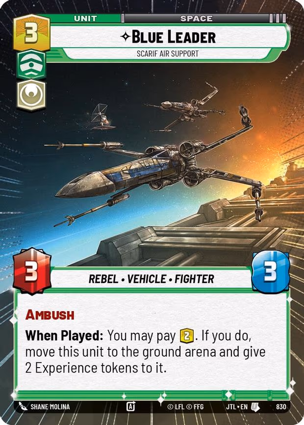 Blue Leader - Scarif Air Support - Uncommon (830)