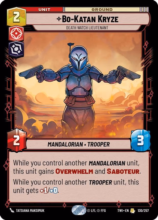 Bo-Katan Kryze - Death Watch Lieutenant - Rare (130/257)