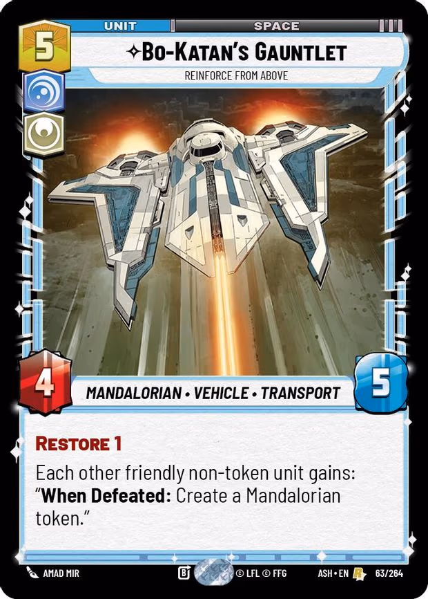 Bo-Katan's Gauntlet - Reinforce from Above - Rare (63/264)