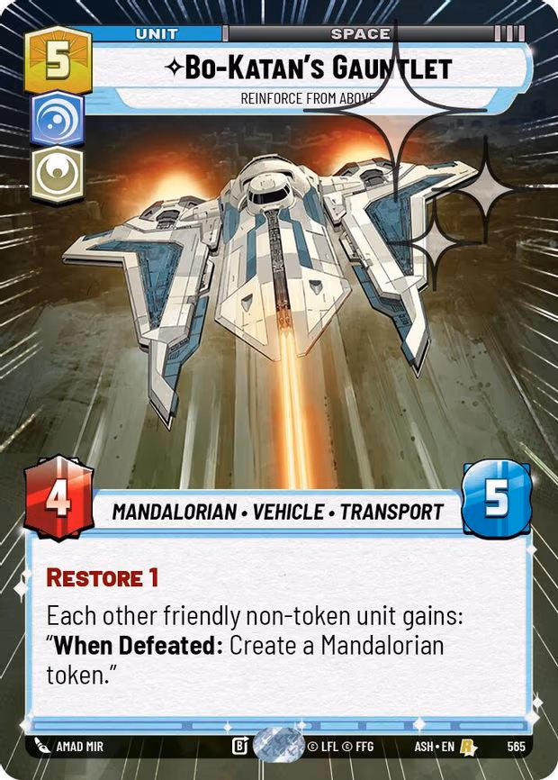 Bo-Katan's Gauntlet - Reinforce from Above - Rare (565)
