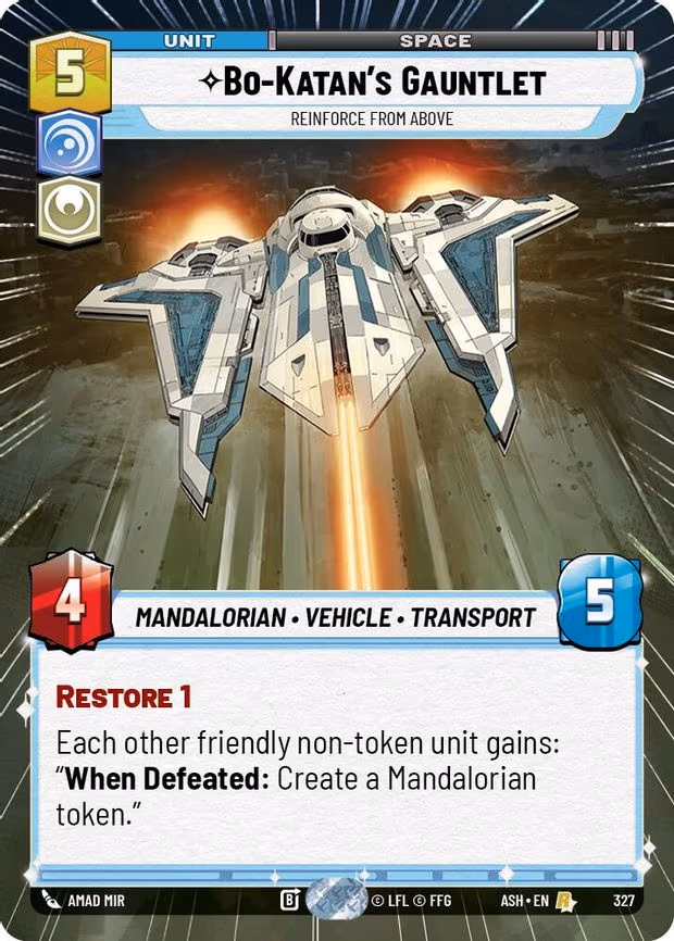 Bo-Katan's Gauntlet - Reinforce from Above - Rare (327)