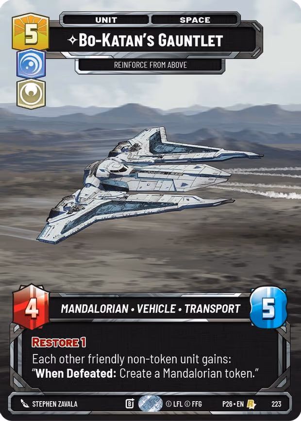 Bo-Katan's Gauntlet - Reinforce from Above - Rare (223)