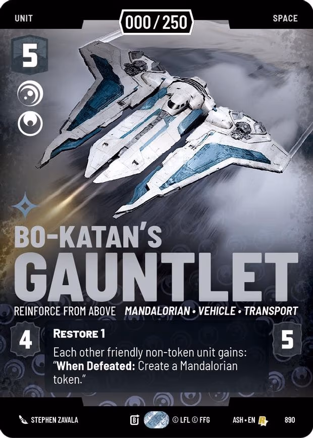 Bo-Katan's Gauntlet - Reinforce from Above (Serialized) - Rare (890)
