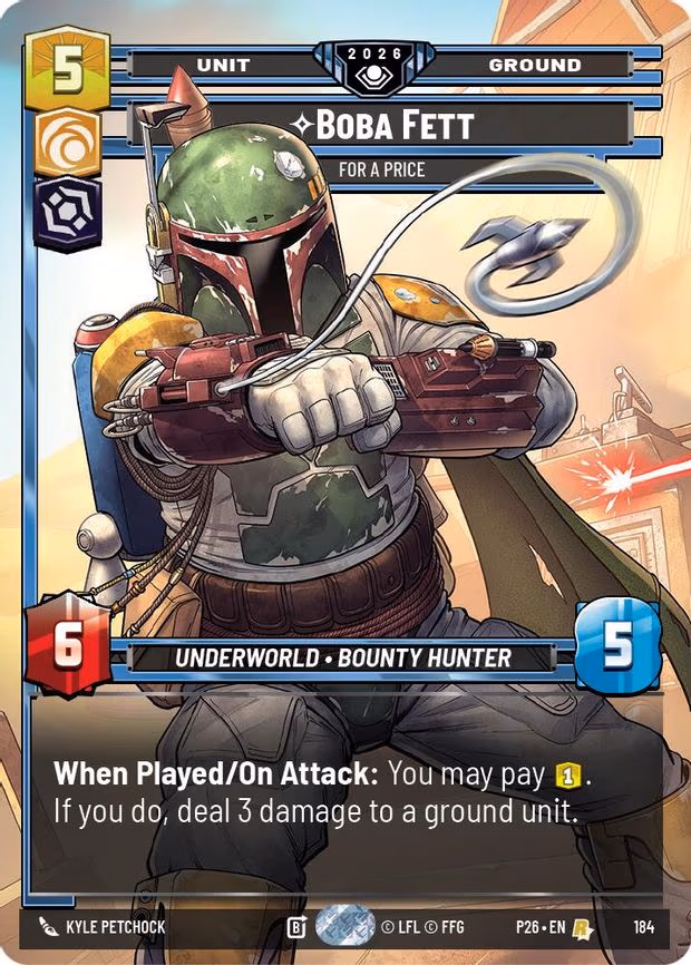 Boba Fett - For a Price - Rare (184)