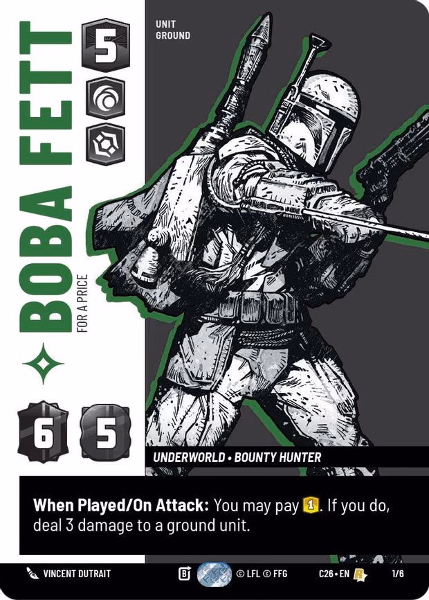 Boba Fett - For a Price - Rare (1/6)