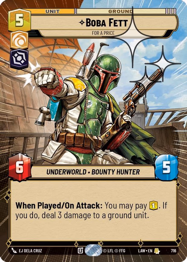 Boba Fett - For a Price - Rare (716)