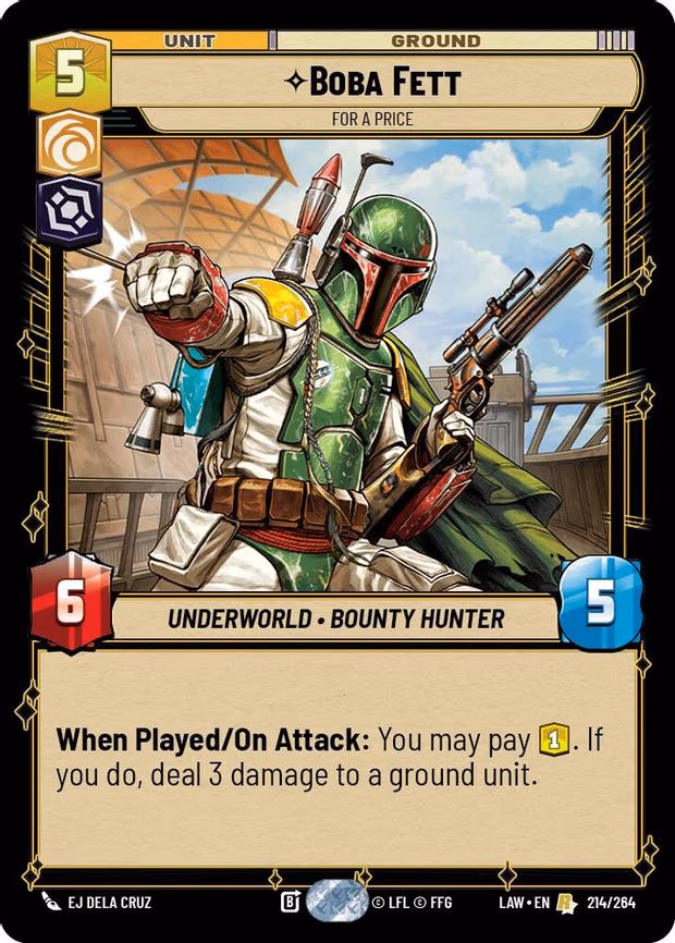 Boba Fett - For a Price - Rare (214/264)