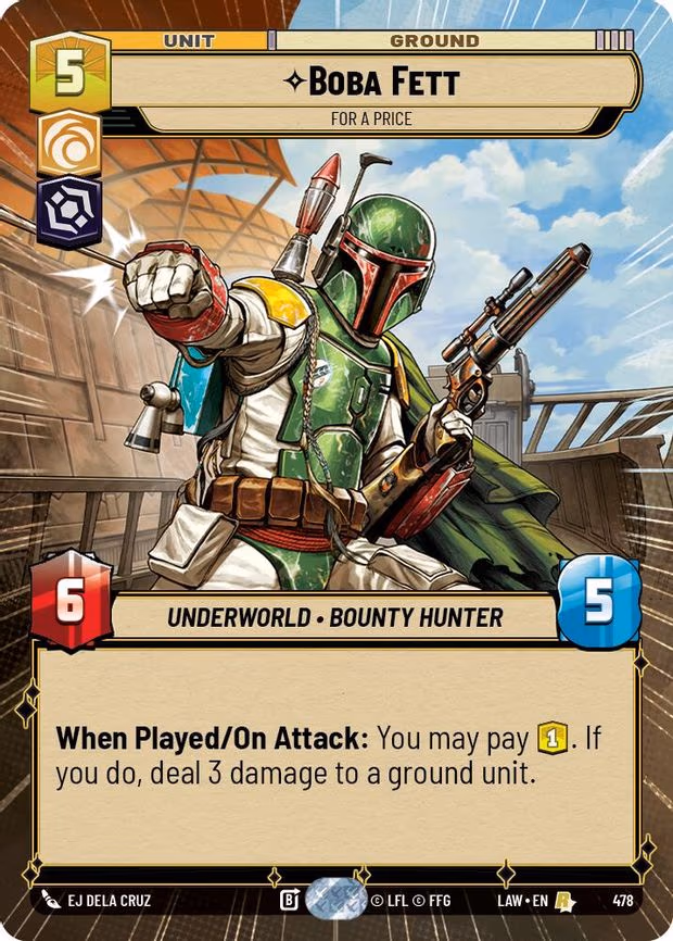Boba Fett - For a Price - Rare (478)