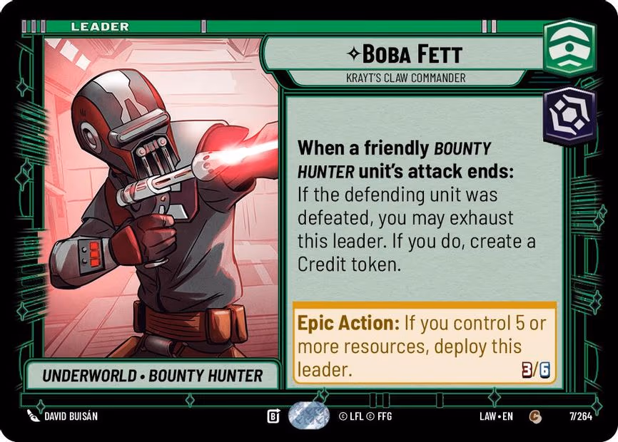 Boba Fett - Krayt's Claw Commander - Common (7/264)