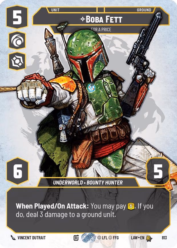 Boba Fett - For a Price (Prestige) - Rare (813)