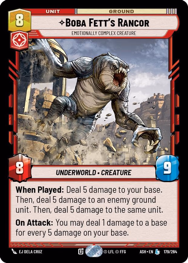 Boba Fett's Rancor - Emotionally Complex Creature - Legendary (179/264)
