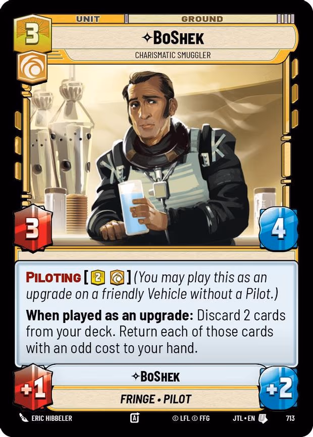BoShek - Charismatic Smuggler - Uncommon (713)