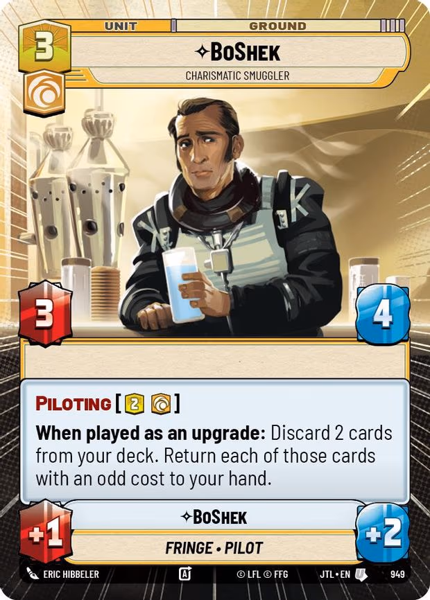 BoShek - Charismatic Smuggler - Uncommon (949)