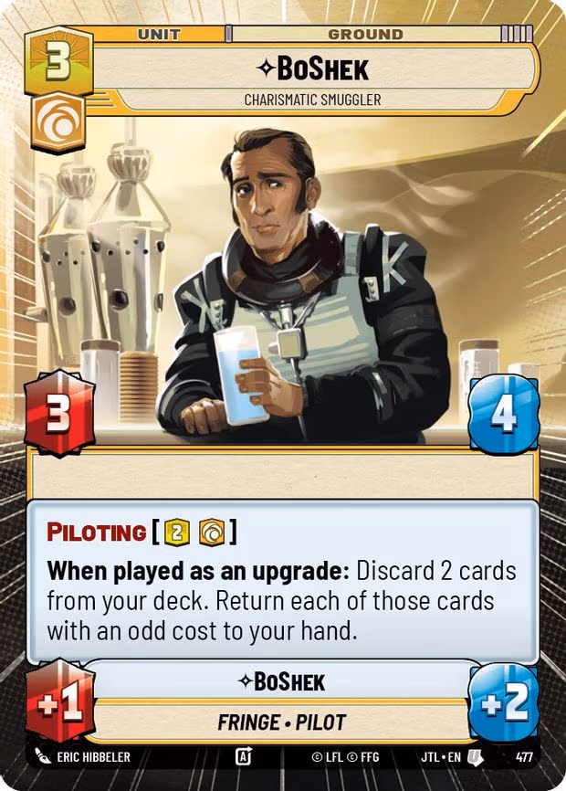 BoShek - Charismatic Smuggler - Uncommon (477)