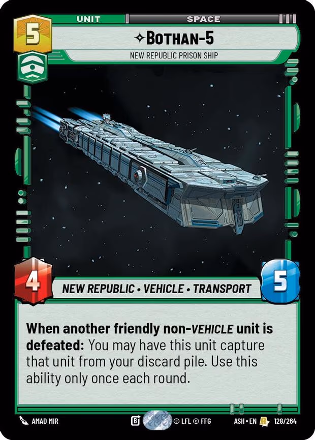 Bothan-5 - New Republic Prison Ship - Rare (128/264)