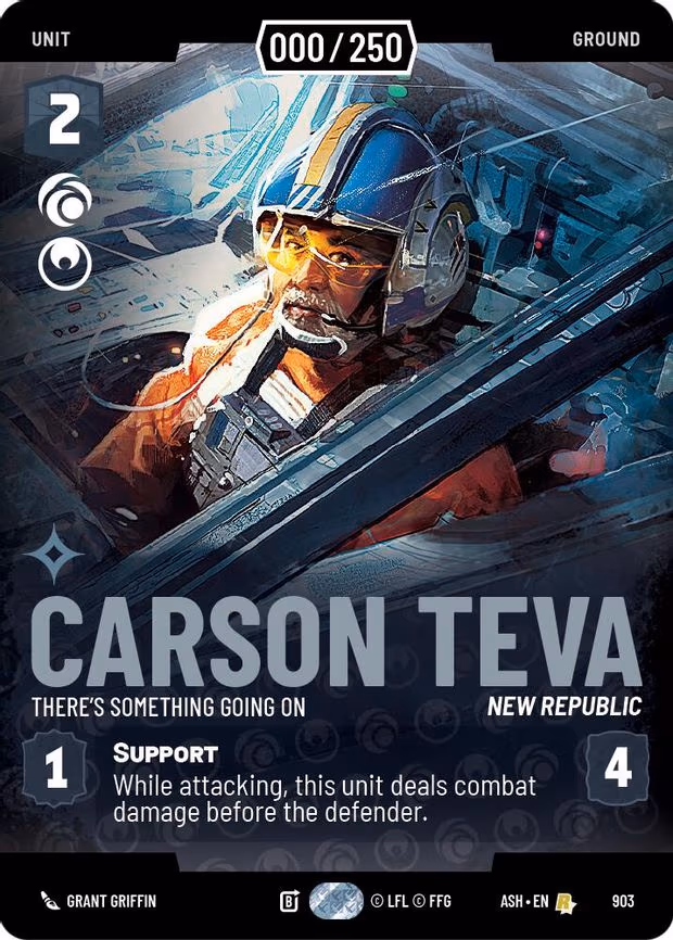 Carson Teva - There's Something Going On (Serialized) - Rare (903)
