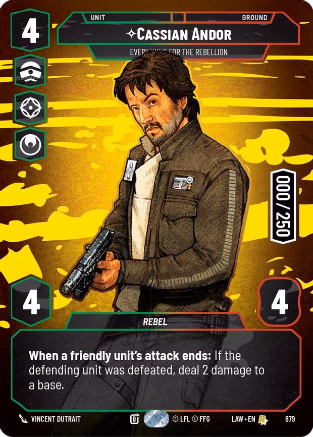 Cassian Andor - Everything for the Rebellion (Serialized) - Rare (879)