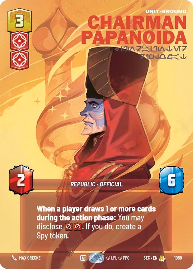 Chairman Papanoida - Undaunted Diplomat (Prestige) - Rare (1059)