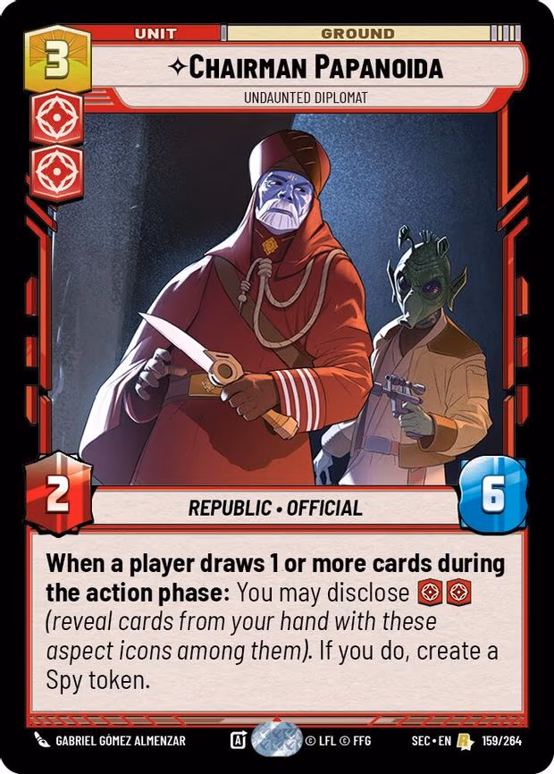 Chairman Papanoida - Undaunted Diplomat - Rare (159/264)