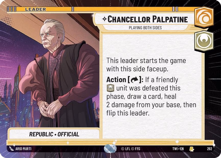 Chancellor Palpatine - Playing Both Sides - Rare (292)