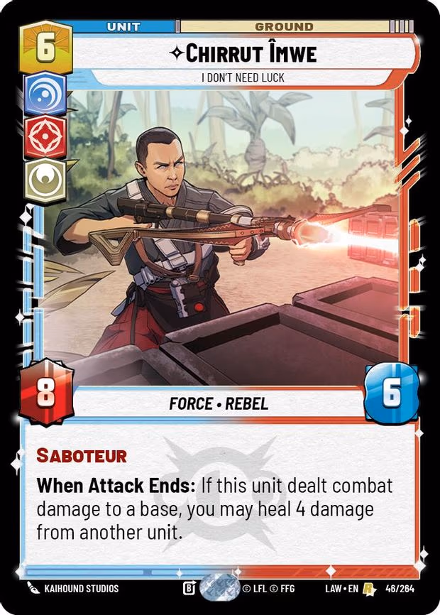 Chirrut Îmwe - I Don't Need Luck - Rare (46/264)