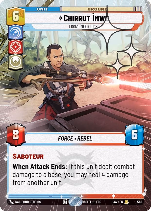 Chirrut Imwe - I Don't Need Luck - Rare (548)