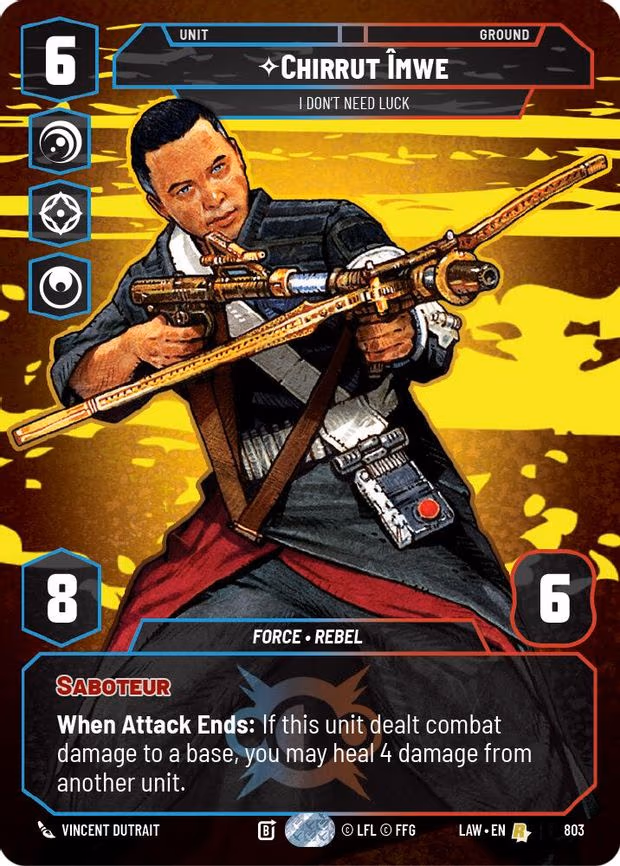 Chirrut Imwe - I Don't Need Luck (Prestige) - Rare (803)