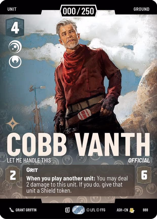 Cobb Vanth - Let Me Handle This (Serialized) - Rare (888)