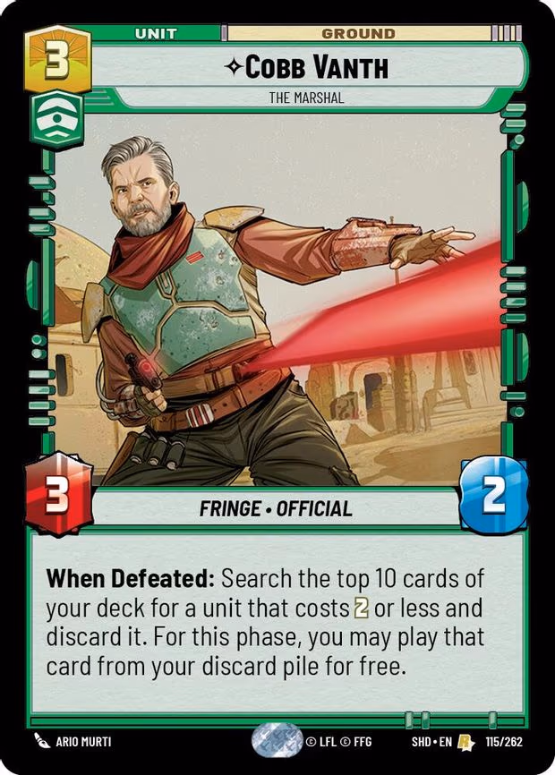 Cobb Vanth - The Marshal - Rare (115/262)