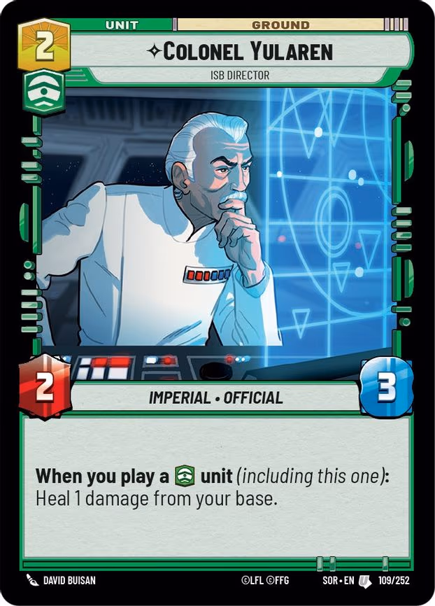 Colonel Yularen - ISB Director - Uncommon (109/252)